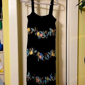 VILSHENKO Maxi sleeveless layered dress